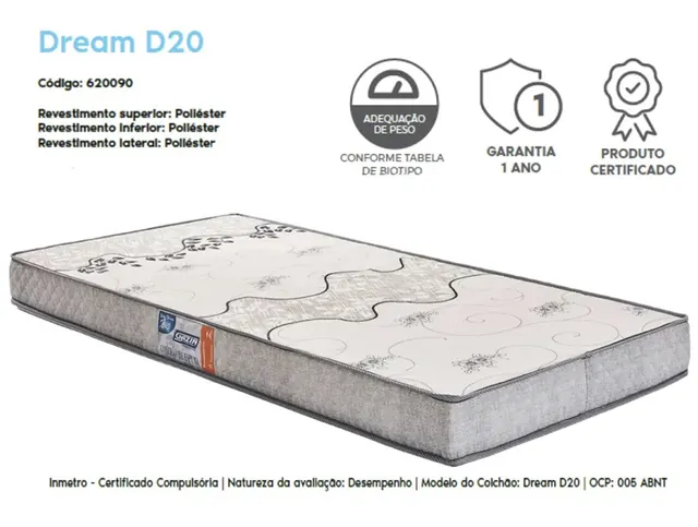 Colchão Dream D20 - Holanda Móveis, Praia Grande