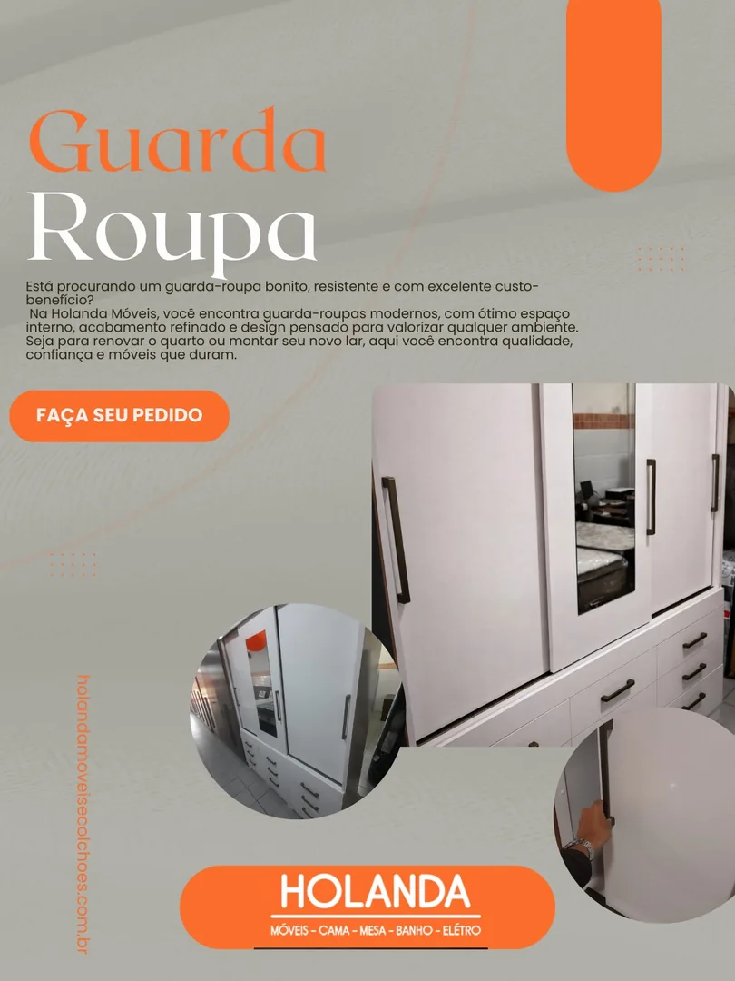 Oferta da semana: guarda-roupa - Holanda Móveis, Praia Grande
